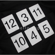 Table Number Table 5X7 | Acrylic Number | Acrylic Table Numbers