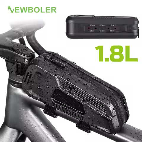NEWBOLER Waterproof Gravel Bike Bag Bike Top Tube Bag With Screws TPU Cycling Frame Bag For Road MTB