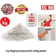 1KG Stopping Compound | Simen Cornice for Plaster Ceiling /Kapur Siling/Ec 98/ Simen Putih Siling /Kapur ceiling Plsater