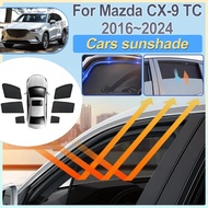For Mazda CX9 2017 Accessories 2016-2024 CX 9 CX-9 TC Car Sun Shade Cover Front Rear Windshield Mesh