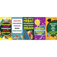 BANNER KECANTIKAN DAN KECERIAAN KELAS / KATA KATA HIKMAH SEKOLAH