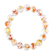 【正佳珠寶】膠花水晶 頂級錦鯉膠花水晶 11.4-11.8mm 錦鯉膠花