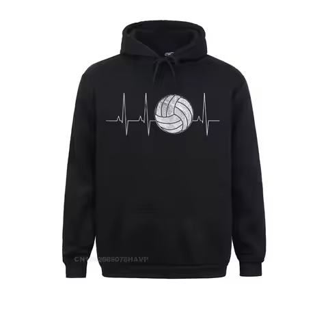 Volleyball Heartbeat Shirts As Funny Volleyball Gift Ideas Long Sleeve Hoodies Women Sweatshirts Gro