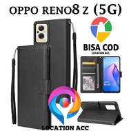 Oppo RENO 8Z (5G) FLIP LEATHER CASE PREMIUM-FLIP WALLET LEATHER CASE For OPPO RENO 8Z (5G) - WALLET CASE-FLIP COVER LEATHER-Book COVER