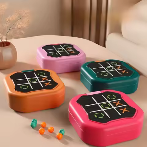 Multifunctional Electronic Tic-Tac-Toe Board Board Games Montessori Puzzle Table Game Chess Chess Se