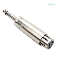 BTM 6 35mm 1 4in to 3Pin Sound Adapter Lightweight 6 35 to 3Pin Connector Converter for Mixers Power