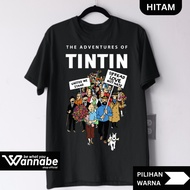 COMIC T1NT1N 21 SIZE S - 7XL ADULT BIGSIZE JUMBO PREMIUM AND CHILDREN'S T-SHIRT 2 - 13 YEARS