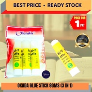 MOY Glue Stick 8g (3 in 1) / Glue Stick / Student Glue Stick / Gum / Adhesive Glue Stick