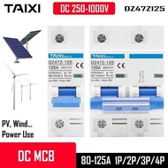 Risin Solar Panel Circuit Breaker Mcb 6KA DC 500v 1000V 2 Pole Circuit Breaker