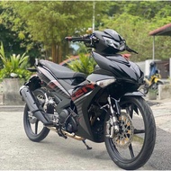 Original Y15ZR V1 V2 Cover Set Black Batman Full Coverset Sticker 2016 Yamaha HLY Genuine Ori Hitam