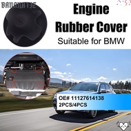 BANANA1JZ 2pcs/4pcs Engine Top Cover, 11127614138 Rubber Trim Rubber Mount, Black Bump Stop for BMW 