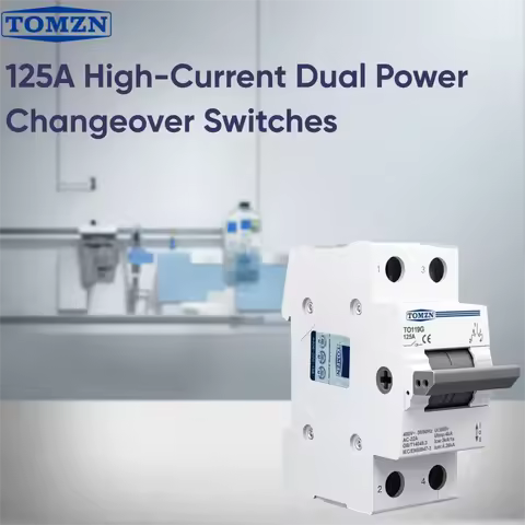 TOMZN TO219G MTS Manual Transfer Switch 1P2P3P4P 400V AC 125A High-Current Dual Power Changeover Swi