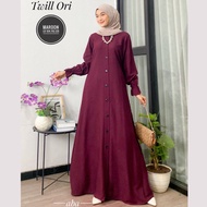 Gamis twill ori pekalongan Gamis twill Rayon pekalongan