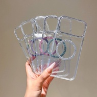 Fashion Glitter Diamond Transparent Case For Vivo Y19S Y02 Y02S Y03 Y04 Y11 Y12 Y15 Y17 Y22 Y22S Y19
