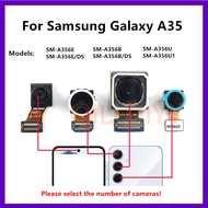 Front Rear Camera For Samsung Galaxy A35 A356 SM-A356B A356U A356E/DS Backside Back Camera Module Sm