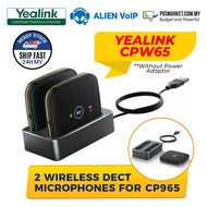 Dua Mikrofon Tanpa Wayar (Yealink CPW65 Two Wireless DECT Microphones for CP965 (Without Power Adapt
