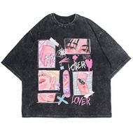 Patternmerch "TXT loser and lover Oversize T-shirt | Washed tee | Vintage T-SHIRT