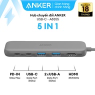 Hub chuyển đổi ANKER 332 USB-C  5-in-1 - A8355