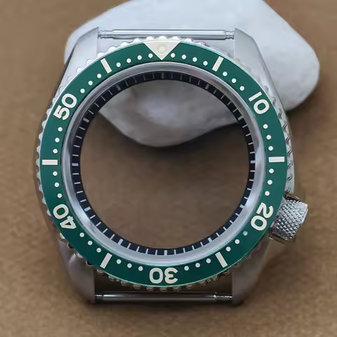NH35 Cases 42mm SKX007 Watch Case Flat Sapphire Glass Fits NH35 NH36 4R35 7S26 Movement Transparent 