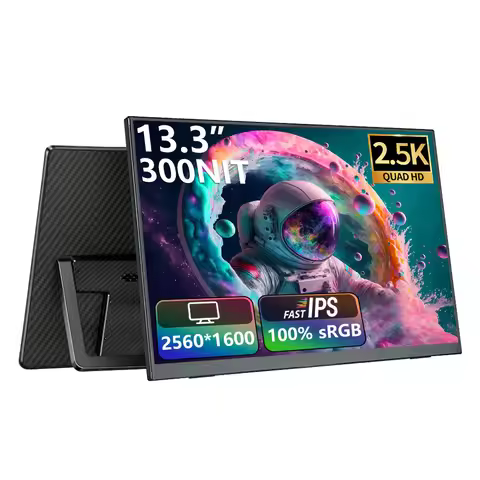 13.3 Inch Portable Monitor 2.5K 300NIT 8bit IPS HD Display screen Can be used with laptop PS4/5 Swic