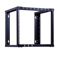 9U Wall Mount Rack Open Frame 19in Server Equipment Rack Heavy Duty - 17in Depth