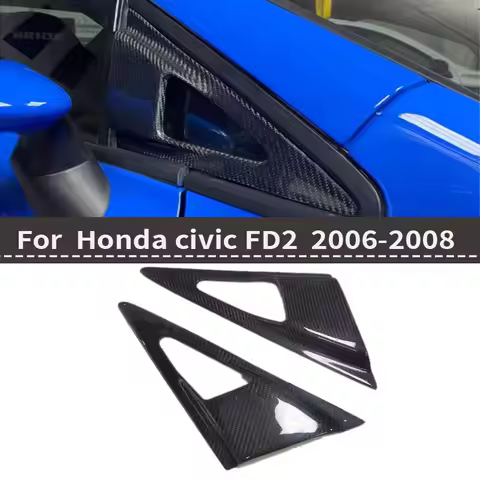 REAL Carbon Fiber Side Air Intakes & A-Pillar Air Duct Covers for Honda Civic FD2 (2006-2010) - FEEL