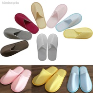 ☊♦✁CICITOP Simple Slippers Men Women Hotel Travel Spa Portable Home Disposable Flip Flop Solid color simple home slipper