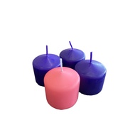 Christmas Advent Candles Set of 4 (5x5cm per candle)