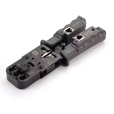 2 in 1 RJ45 Network LAN Cable Crimper Pliers Cutting Tool Cable Tester Cable Pliers 6P/8P Wire Cutte