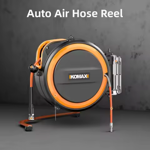 Air drum automatic telescopic recovery pipe reel electric drum clip yarn pipe air pump auto repair t