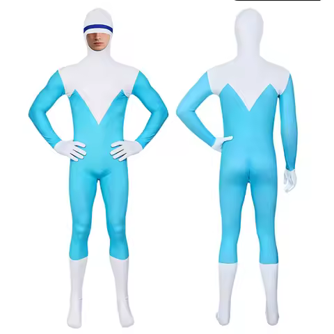 Superhero Frozone Lucius Best Costume Cosplay Jumpsuit Halloween Party Adults Bodysuit Costumes Cats