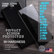 Samsung A8A9J4J6 2018M10sM21M30sJ4J6J7 PlusJ5J7 PrimeJ7 Pro Privacy Tempered Glass-Full CurvedFlat S
