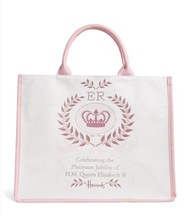 全新Harrods 紀念英女皇 購物袋tote bag(