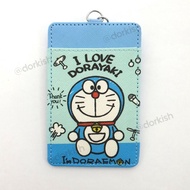 Cute Doraemon Blue Robot Cat Ezlink Card Holder with Keyring