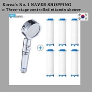 Korea Living/Vitamin/ tap water chlorine removal/ shower filter /shower+6 filters