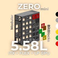 [ ZERO Mini ] ITX Case Casing SFF Modular Canvas | Customize with BitBlocks | FLEX PSU | 5.58L