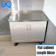 Du Qin Stainless Steel Kitchen Cabinet 2 Doors Table Top Kitchen Cabinet