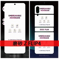 ฟิล์มไฮโดรเจลนิ่ม ป้องกันหน้าจอ หน้า หลัง ยืดหยุ่น สําหรับ Samsung Galaxy Z Flip4 Flip3 2 1 Pocket