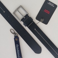 LV'S Belt Stitched Harness Black Belt/