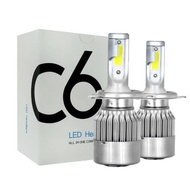 Car Headlight LED C6 H4 COB 2PCS Car Lights h1 h11 h3 h7 lights