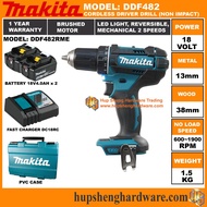 Makita DDF482 Battery Drill Cordless Driver Drill Battery Drill 18V Battery DDF482Z DDF482RFE DDF482RME