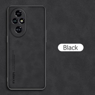 สำหรับเคสโทรศัพท์ Honor 200 Pro หนังแกะผิวด้านเคสมือถือสุดหรู200Pro 200 Pro 5G นิ่ม TPU กันกระแทก200