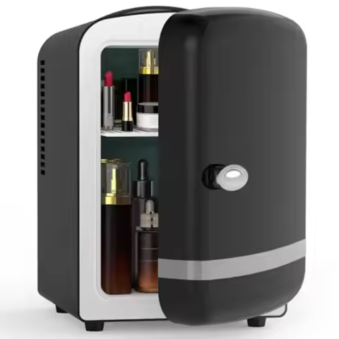 Mini Fridge for Bedroom 4L/6 Cans Small Cosmetic Fridge for Skincare Makeup Medicine Beverage Portab