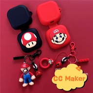 For Shokz OpenFit Case Cartoon Keychain Pendant Shokz OpenFit Silicone Soft Case Cute Finger Ring Sh