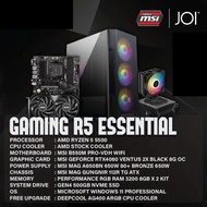 JOI PBM ESSENTIAL R5 RTX4060 GAMING PC ( RYZEN 5 5500, 16GB, 512GB, RTX4060 8GB, W11P )