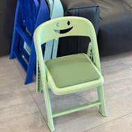 Dopamine Smiley Plastic Stool Backrest Foldable Portable Foldable Chair Household Anti-slip Stool wi