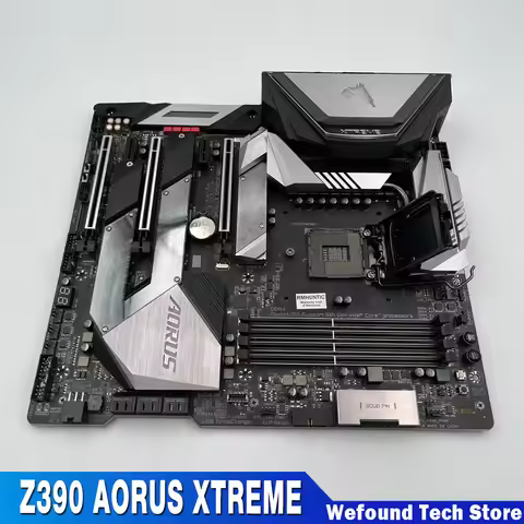 For Gigabyte Desktop Motherboard Z390 LGA1151 4×DDR4 128GB E-ATX 6×SATA Z390 AORUS XTREME