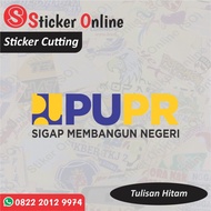 Stiker Logo PUPR | Sticker Cutting Motor Mobil Helm