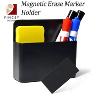 【SG】Magnetic Dry Erase Marker Holder Whiteboard Marker Holder Magnetic Pen Cup for Whiteboard Refrig