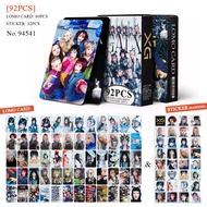 92pcs/box XG IYKYK AWE Photocards WOKE UP Stickers NEW DNA GRL GVNG SHOOTING STAR LEFT RIGHT Lomo Ca